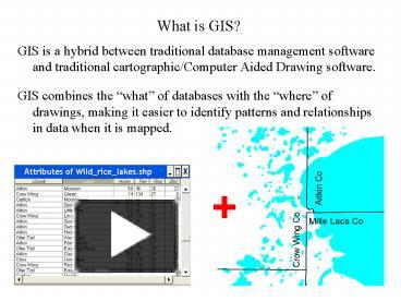 Crow Wing Gis Mobile Ppt – Gis Is A Hybrid Between Traditional Database Management Software And  Traditional Cartographiccompute Powerpoint Presentation | Free To View -  Id: 101Bd8-Zdc1Z