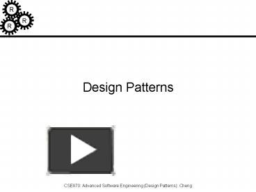 PPT – Design Patterns PowerPoint Presentation | Free To Download - Id ...