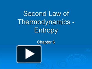 PPT Second Law Of Thermodynamics Entropy PowerPoint Presentation