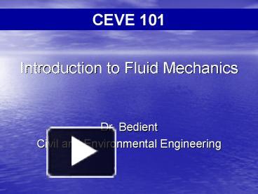 PPT – Introduction To Fluid Mechanics PowerPoint Presentation | Free To ...