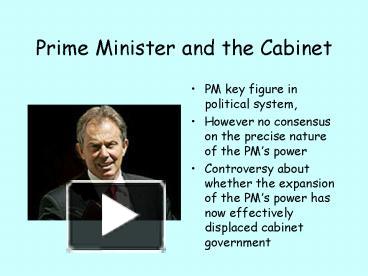 PPT – Prime Minister And The Cabinet PowerPoint Presentation | Free To ...