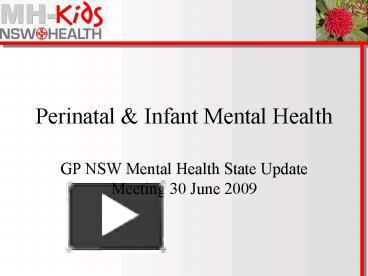 PPT – Perinatal PowerPoint Presentation | Free To View - Id: 11918c-MTdmZ