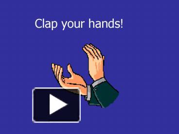 clapping hands animation for powerpoint