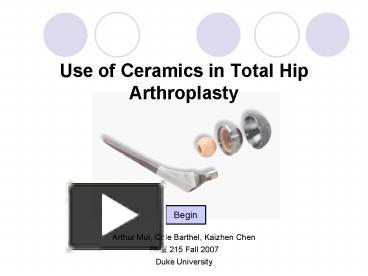 PPT – Use Of Ceramics In Total Hip Arthroplasty PowerPoint Presentation ...