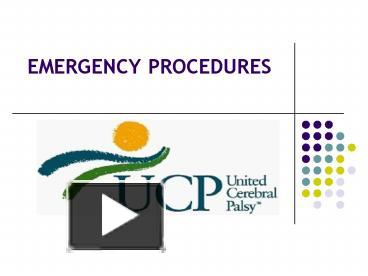 PPT – EMERGENCY PROCEDURES PowerPoint Presentation | Free To View - Id ...