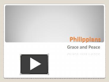 Ppt Philippians Powerpoint Presentation Free To View Id Njy Z