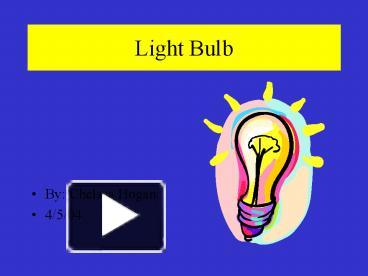 PPT - “Salt Shakers & Light Bulbs” PowerPoint Presentation - ID:3030963