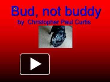 PPT – Bud, Not Buddy PowerPoint Presentation | Free To View - Id ...