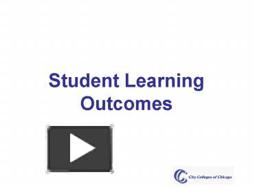 PPT – Student Learning Outcomes PowerPoint Presentation | Free To View ...