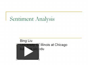 PPT – Sentiment Analysis PowerPoint Presentation | Free To Download ...