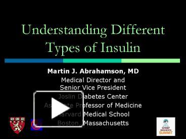 PPT – Understanding Different Types of Insulin PowerPoint presentation