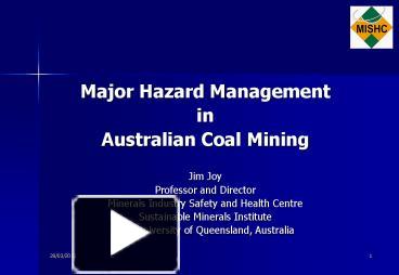 PPT – Major Hazard Management PowerPoint Presentation | Free To View ...