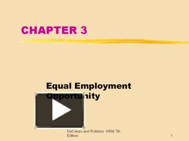 PPT – Equal Employment Opportunity PowerPoint Presentation | Free To ...