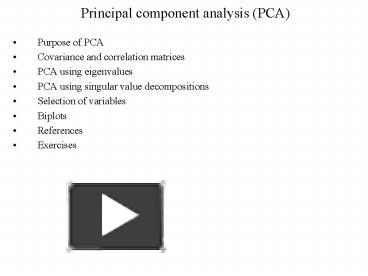 PPT Principal Component Analysis PCA PowerPoint Presentation Free To View Id Cd NjgzN