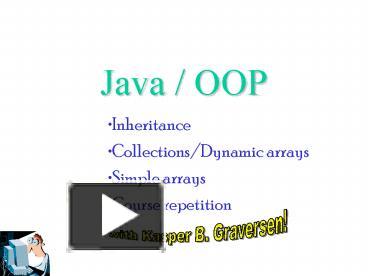 PPT – Java / OOP PowerPoint Presentation | Free To Download - Id ...