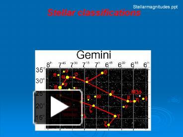 PPT – Stellar Classifications PowerPoint Presentation | Free To View ...