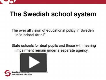 PPT – The Swedish School System PowerPoint Presentation | Free To View ...