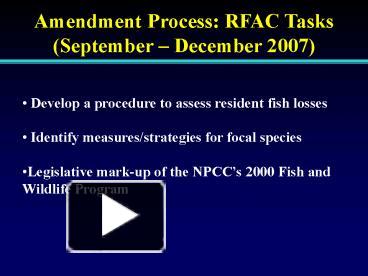 PPT – Amendment Process: RFAC Tasks PowerPoint Presentation | Free To ...