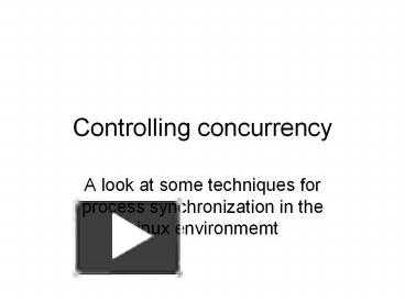 PPT Controlling Concurrency PowerPoint Presentation Free To