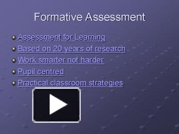 Ppt Formative Assessment Powerpoint Presentation Free To View Id