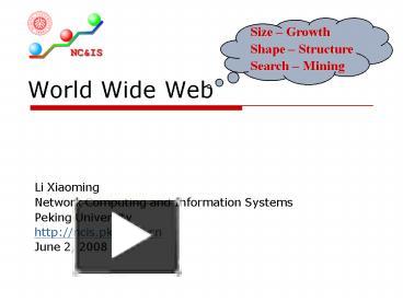 PPT – World Wide Web PowerPoint Presentation | Free To View - Id: 171ce ...