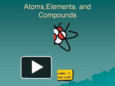 PPT – Atoms,Elements, And Compounds PowerPoint Presentation | Free To ...