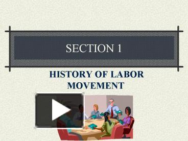 U.S. History Labor Unions/Strikes Power Point Presentation