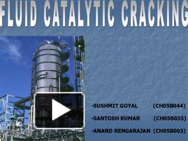 fluid catalytic cracking animation