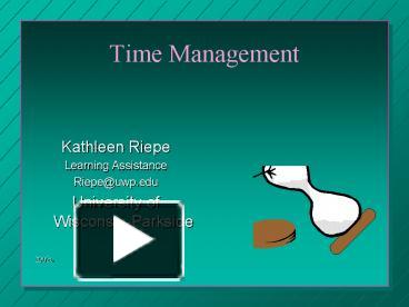 Time management best ppt for school and colleges