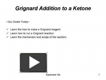 PPT – Grignard Addition To A Ketone PowerPoint Presentation | Free To ...