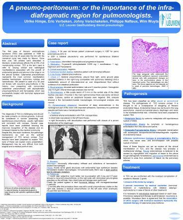 Ppt – A Pneumoperitoneum: Or The Importance Of The Infradiafragmatic 