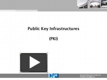 PPT – Public Key Infrastructures PKI PowerPoint Presentation | Free To ...