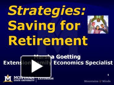 PPT – Strategies: Saving For Retirement PowerPoint Presentation | Free ...