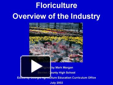 PPT – Floriculture PowerPoint Presentation | Free To View - Id: 1c969c ...