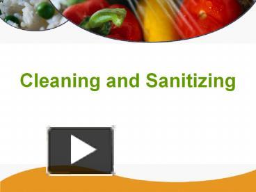 Lesson 5 Cleaning And Sanitizing Tools And Equipment