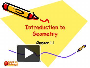 PPT – Introduction To Geometry PowerPoint Presentation | Free To View ...