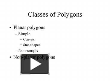 Ppt Classes Of Polygons Powerpoint Presentation Free To Download