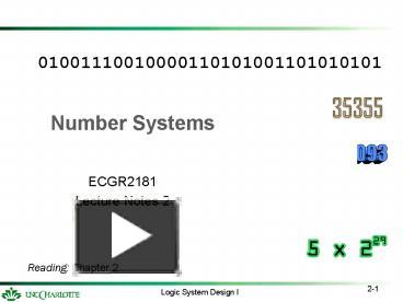 PPT – Number Systems PowerPoint Presentation | Free To View - Id ...