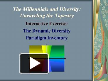 PPT – The Millennials and Diversity: Unraveling the Tapestry PowerPoint 