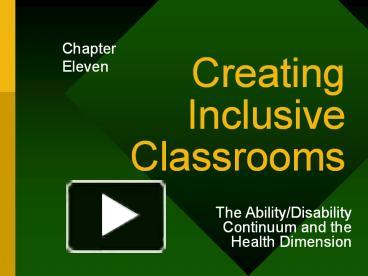 PPT – Creating Inclusive Classrooms PowerPoint Presentation | Free To ...