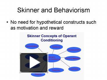 PPT – Skinner And Behaviorism PowerPoint Presentation | Free To View ...