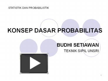 PPT – KONSEP DASAR PROBABILITAS PowerPoint Presentation | Free To ...