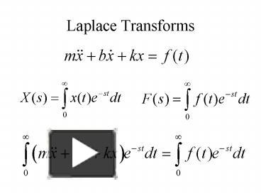 PPT – Laplace Transforms PowerPoint Presentation | Free To View - Id ...