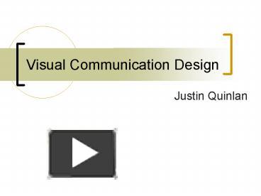 PPT – Visual Communication Design PowerPoint Presentation | Free To ...