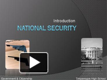 PPT – National Security PowerPoint Presentation | Free To View - Id ...