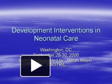 neonatal care ppt