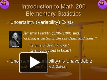 Statistics 200 Objectives: - ppt download