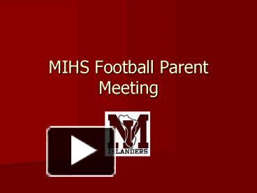 PPT - LASSITER FOOTBALL RISING FRESHMAN PARENT MEETING PowerPoint  Presentation - ID:2192326