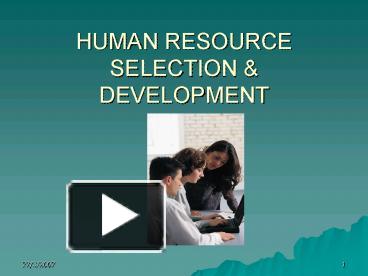 Ppt – Human Resource Selection Powerpoint Presentation 