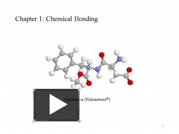 PPT – Chapter 1: Chemical Bonding PowerPoint Presentation | Free To ...